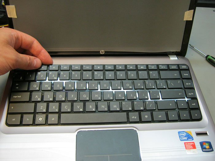 Установка клавиатуры